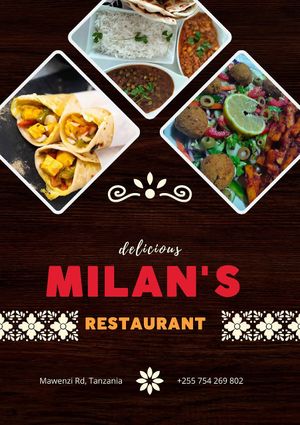   at Milan's Restaurant in Moshi