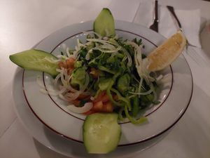 Shepherd's salad at Kumsal Pide in Oludeniz
