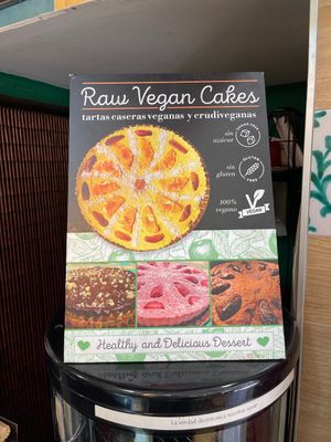 Raw vegan cakes! at Papas Elvira in Granada