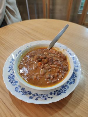 Red beans soup at Papas Elvira in Granada