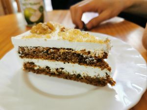 Carrot cake  at Papas Elvira in Granada