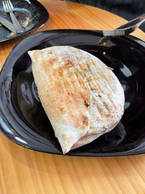 Pita falafel at Papas Elvira in Granada