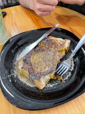 Soy pastry at Papas Elvira in Granada
