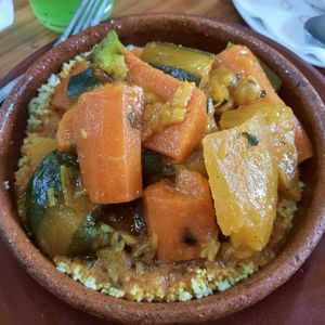 Vegetal couscous at Papas Elvira in Granada
