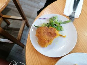 Tortilla de patatas vegana at Papas Elvira in Granada