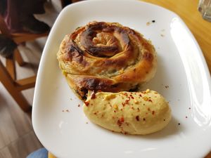 Spinach Philo pastry at Papas Elvira in Granada