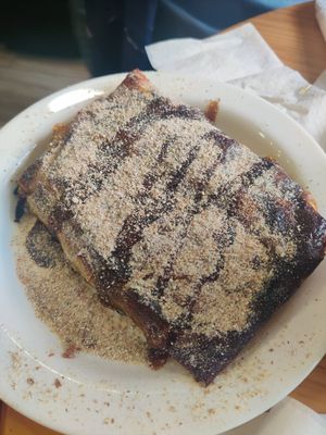Soy and almond pastela at Papas Elvira in Granada