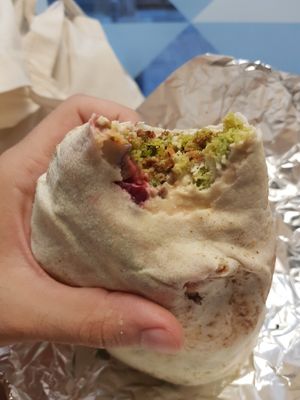 Falafel hummus pita at Papas Elvira in Granada