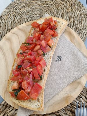 Lovely bruschetta at El Local in Ibiza