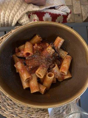 Pasta alla Norma  at El Local in Ibiza