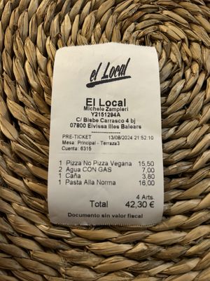   at El Local in Ibiza