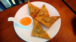 Fried wonton at Veggie Thai Cafe in Largo