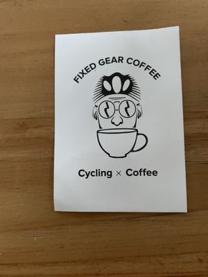 Card at Fixed Gear Coffee in Valkenburg