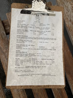 Menu at Fixed Gear Coffee in Valkenburg