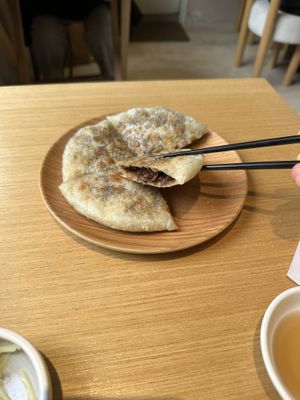 Meigancai Xianbing  at Dancing Dumplings 舞蔬尚饺 - Wǔ Shū Shàng Jiǎo - temporarily closed in Shanghai