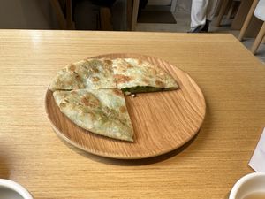 Celery Xianbing  at Dancing Dumplings 舞蔬尚饺 - Wǔ Shū Shàng Jiǎo - temporarily closed in Shanghai