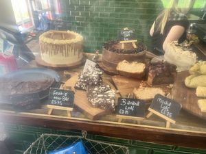 The variety on counter is fabulous  at The Coffee Station in Taunton