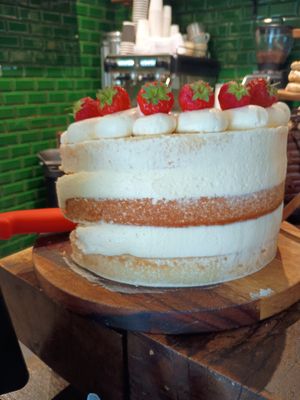 Example of cake size ! at The Coffee Station in Taunton