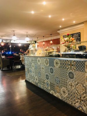 Maroccan interior at Falafel Factory - Barmbeker Market in Hamburg