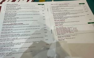 Menu   at Maroush in West London