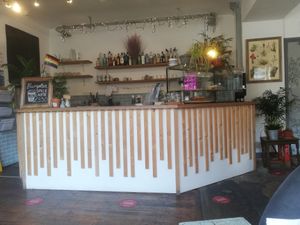 Till area bar  at The Old Gun Shop Café & Pantry in Lancaster