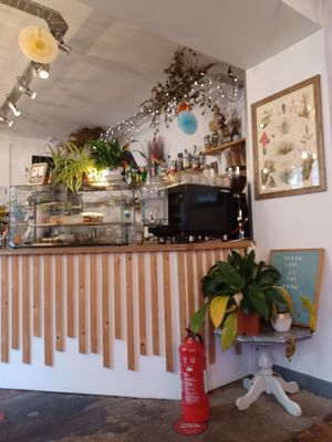 Cake stand at The Old Gun Shop Café & Pantry in Lancaster