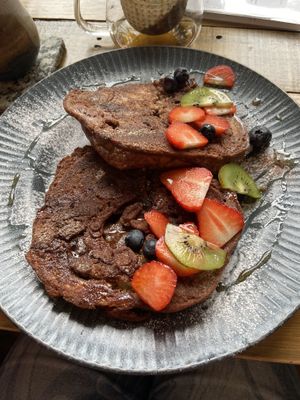 Cinnamon French toast   at The Old Gun Shop Café & Pantry in Lancaster