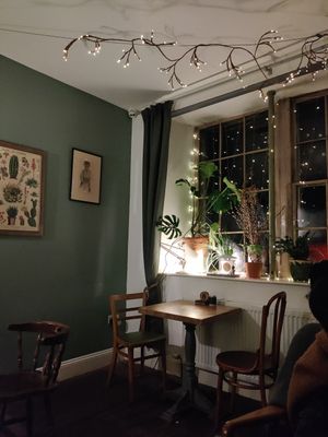 such cozy atmosphere at The Old Gun Shop Café & Pantry in Lancaster