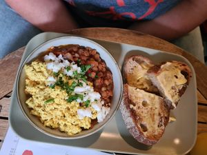 shakshuka at The Old Gun Shop Café & Pantry in Lancaster