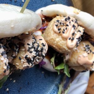 Bao buns  at The Old Gun Shop Café & Pantry in Lancaster