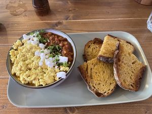Shakshouka   at The Old Gun Shop Café & Pantry in Lancaster