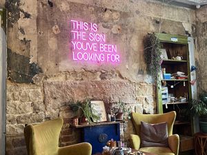 Seating and decor   at The Old Gun Shop Café & Pantry in Lancaster