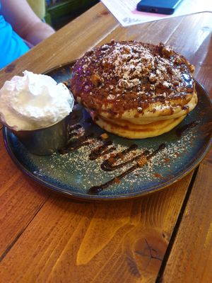 Tiramisu pancakes at The Old Gun Shop Café & Pantry in Lancaster