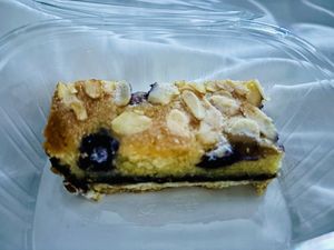 Blueberry Bakewell slice   at The Old Gun Shop Café & Pantry in Lancaster