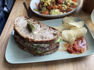 Club sandwich  at The Old Gun Shop Café & Pantry in Lancaster