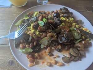 Huevos a la Mexicana at The Old Gun Shop Café & Pantry in Lancaster