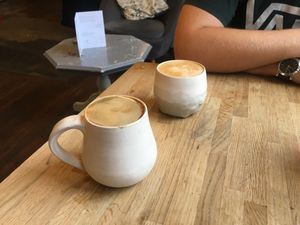 Cutest coffee cups ever 😍 at The Old Gun Shop Café & Pantry in Lancaster