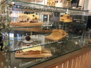 The freshly baked cakes and sweet treats 🍰 at The Old Gun Shop Café & Pantry in Lancaster