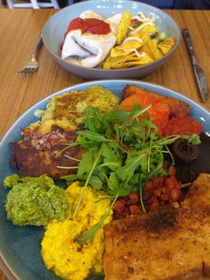 Big Breakfast and Breakfast Burrito 😋😋 at The Old Gun Shop Café & Pantry in Lancaster