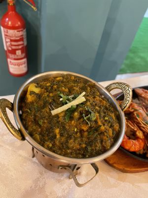 saag aloo at Torviscas Spice Village in Tenerife