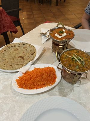 Damask and tikka masala  at Torviscas Spice Village in Tenerife