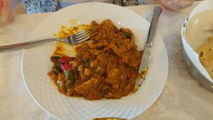 Veg meat bhuna at Torviscas Spice Village in Tenerife