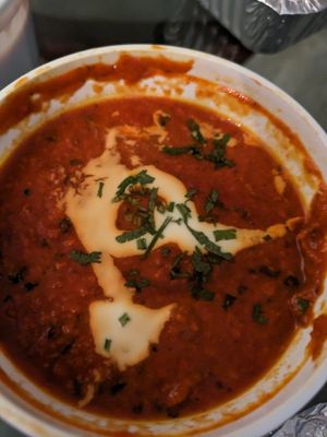 Tikka masala with soy vegan chicken at Torviscas Spice Village in Tenerife