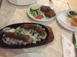 Vegan sheesh kebab! at Torviscas Spice Village in Tenerife