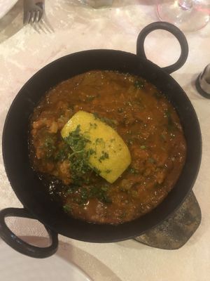 Vegan lamb Karahi 👌🏼 at Torviscas Spice Village in Tenerife