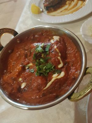 Tikka masala - off menu, with soya cream at Torviscas Spice Village in Tenerife