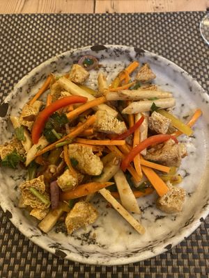 Jicama salad  at Giggling Squid in Bath