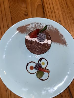 Chocolate cheesecake  at Lúcuma in Guadalajara