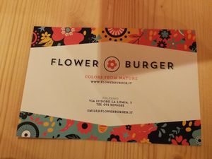 Flower burger at Flower Burger in Palermo