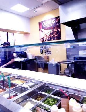 Line at Moe's Southwest Grill in Midland